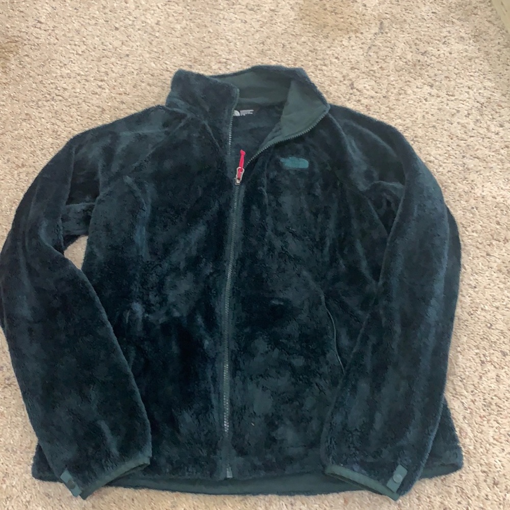 Forest Green full zip North face jacket